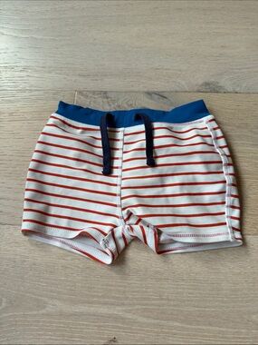 Tucker & Tate 6 m Striped Red & White Swim Shorts with Navy Waistband baby boy